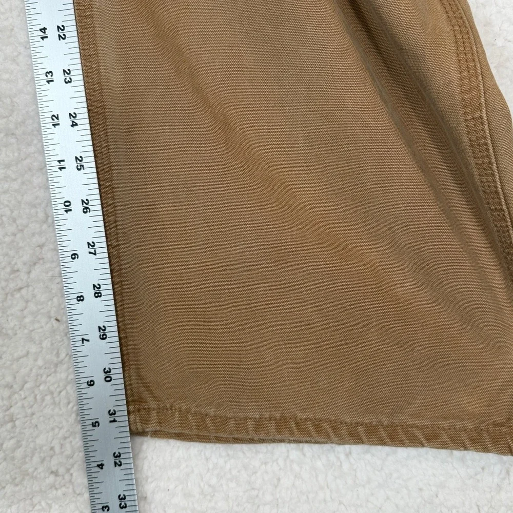 Carhartt Vintage 42x32 Washed Duck Work Dungaree Pants Mens B11 Brown